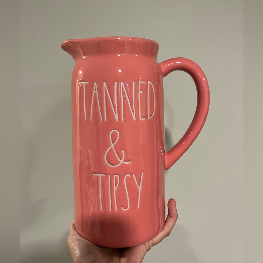 Rae Dunn tanned & tipsy lemonade pitcher